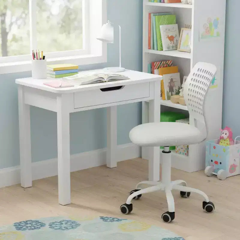 Sedia da Scrivania Girevole Regolabile per Bambini Homy Casa con Sedile Imbottito e Rotelle