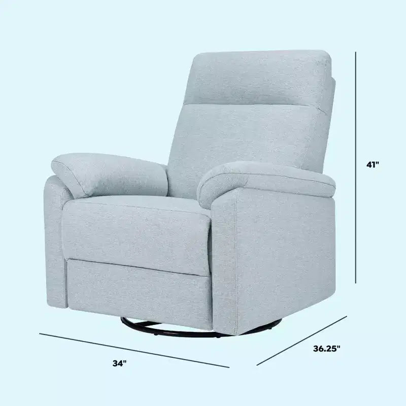 Poltrona reclinabile e girevole elettronica daVinci Suzy con porta di ricarica USB