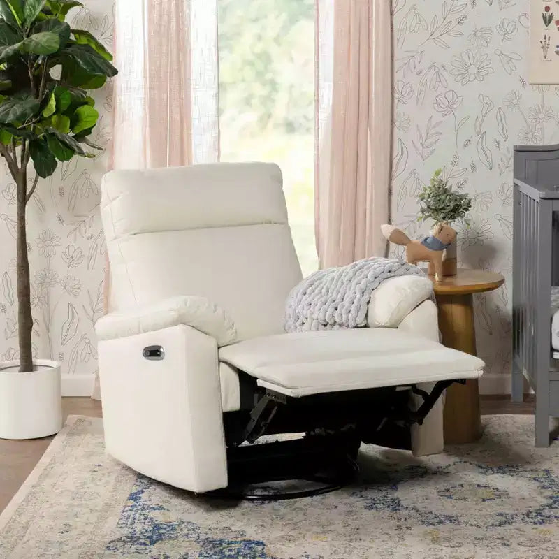 Poltrona reclinabile e girevole elettronica daVinci Suzy con porta di ricarica USB
