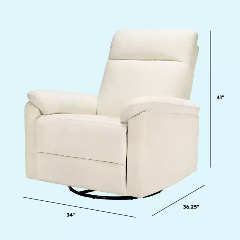 Poltrona reclinabile e girevole elettronica daVinci Suzy con porta di ricarica USB