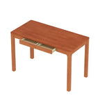 Tavolo da pranzo Famapy in legno naturale con 2 cassetti portaoggetti, superficie spaziosa, porta posate organizzato, essenziale per cucina e sala da pranzo