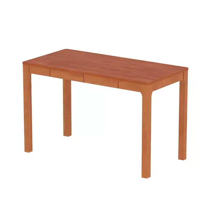 Tavolo da pranzo Famapy in legno naturale con 2 cassetti portaoggetti, superficie spaziosa, porta posate organizzato, essenziale per cucina e sala da pranzo