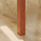 Tavolo da pranzo Famapy in legno naturale con 2 cassetti portaoggetti, superficie spaziosa, porta posate organizzato, essenziale per cucina e sala da pranzo