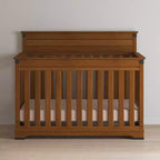 Culla convertibile 4-in-1 Child Craft Redmond, si trasforma in lettino per bambini, divano letto e letto a una piazza e mezza, 3 posizioni del materasso, finitura sicura per bambini (Coach Cherry)