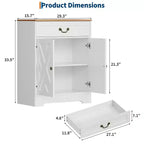 GustoWave, armadietto da dispensa, mobile credenza da cucina con cassetto e ripiano regolabile