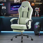 Sedia da gaming Bestier con supporto lombare, sedia da ufficio con altezza regolabile, braccioli e poggiatesta, ruote girevoli a 360°