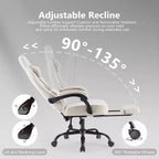 Sedia da gaming Bestier con supporto lombare, sedia da ufficio con altezza regolabile, braccioli e poggiatesta, ruote girevoli a 360°