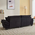 EHMKNP Comodo divano letto in velluto a coste Loveseat con cuscini, Divano imbottito con seduta profonda per soggiorno, camera da letto, appartamento o ufficio