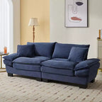 EHMKNP Comodo divano letto in velluto a coste Loveseat con cuscini, Divano imbottito con seduta profonda per soggiorno, camera da letto, appartamento o ufficio