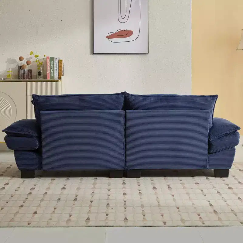 EHMKNP Comodo divano letto in velluto a coste Loveseat con cuscini, Divano imbottito con seduta profonda per soggiorno, camera da letto, appartamento o ufficio