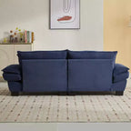 EHMKNP Comodo divano letto in velluto a coste Loveseat con cuscini, Divano imbottito con seduta profonda per soggiorno, camera da letto, appartamento o ufficio