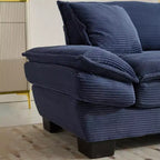 EHMKNP Comodo divano letto in velluto a coste Loveseat con cuscini, Divano imbottito con seduta profonda per soggiorno, camera da letto, appartamento o ufficio