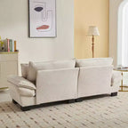 EHMKNP Comodo divano letto in velluto a coste Loveseat con cuscini, Divano imbottito con seduta profonda per soggiorno, camera da letto, appartamento o ufficio