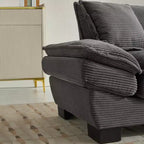 EHMKNP Comodo divano letto in velluto a coste Loveseat con cuscini, Divano imbottito con seduta profonda per soggiorno, camera da letto, appartamento o ufficio