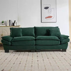 EHMKNP Comodo divano letto in velluto a coste Loveseat con cuscini, Divano imbottito con seduta profonda per soggiorno, camera da letto, appartamento o ufficio