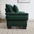 EHMKNP Comodo divano letto in velluto a coste Loveseat con cuscini, Divano imbottito con seduta profonda per soggiorno, camera da letto, appartamento o ufficio