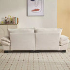 EHMKNP Comodo divano letto in velluto a coste Loveseat con cuscini, Divano imbottito con seduta profonda per soggiorno, camera da letto, appartamento o ufficio