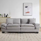 EHMKNP Comodo divano letto in velluto a coste Loveseat con cuscini, Divano imbottito con seduta profonda per soggiorno, camera da letto, appartamento o ufficio