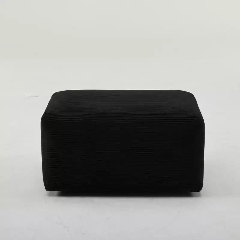 Poggiapiedi Karl Home 33.5'' in Corduroy senza struttura, montaggio senza attrezzi