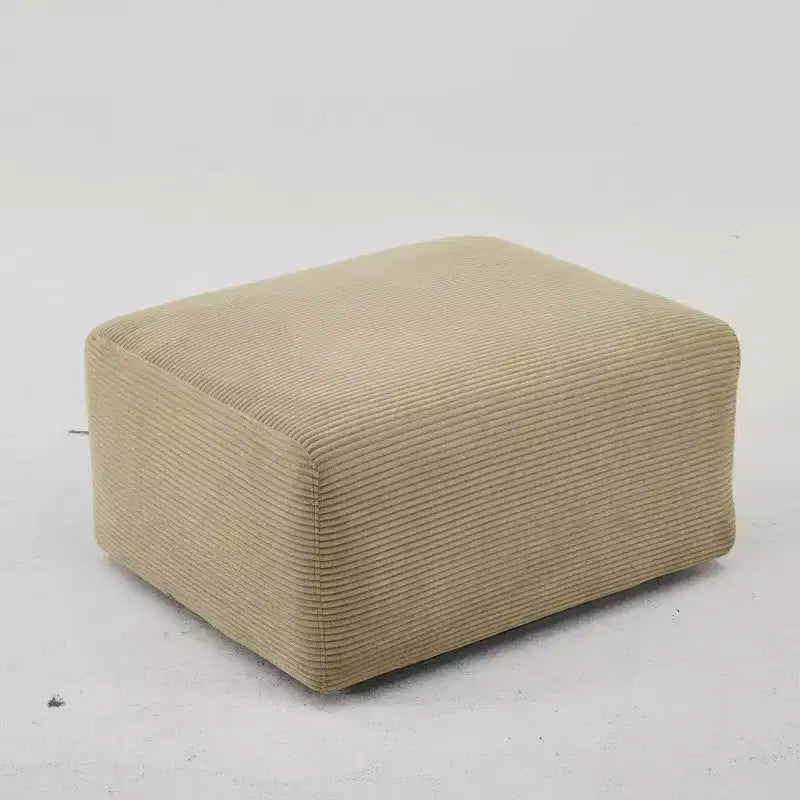Poggiapiedi Karl Home 33.5'' in Corduroy senza struttura, montaggio senza attrezzi