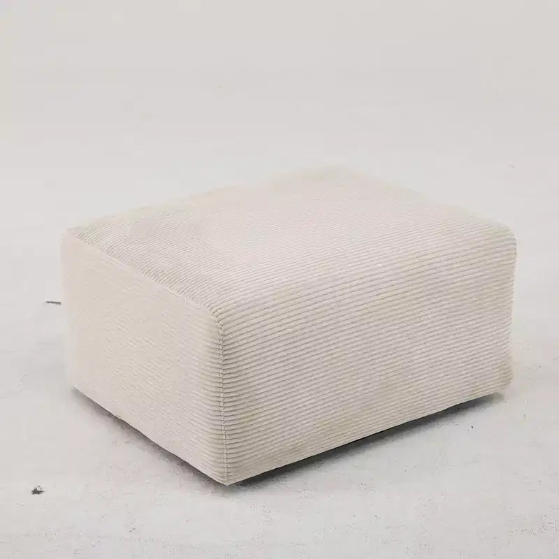 Poggiapiedi Karl Home 33.5'' in Corduroy senza struttura, montaggio senza attrezzi