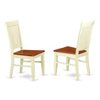 Set da pranzo vintage - Set da 5 pezzi tavolo e sedie - Tavolo da cucina con prolunga - Finitura ciliegio color burro