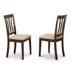 Set tavolo da cucina per 4 – Set da pranzo 5 pezzi con tavolo rotondo e sedie in lino – Stile Art Déco
