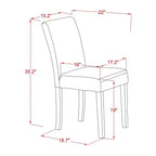 HomeStock Set sala da pranzo in 5 pezzi con finitura lino bianco e piano in legno massello con ante a ribalta (4 posti a sedere)