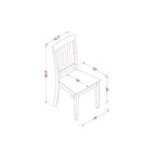 HomeStock Set Tavolo da Pranzo a Goccia in Legno Massello Finitura Nera e Ciliegio a 3 Pezzi