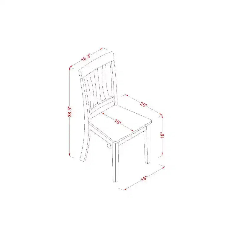 HomeStock Set Tavolo da Pranzo a Goccia in Legno Massello Finitura Nera e Ciliegio a 3 Pezzi