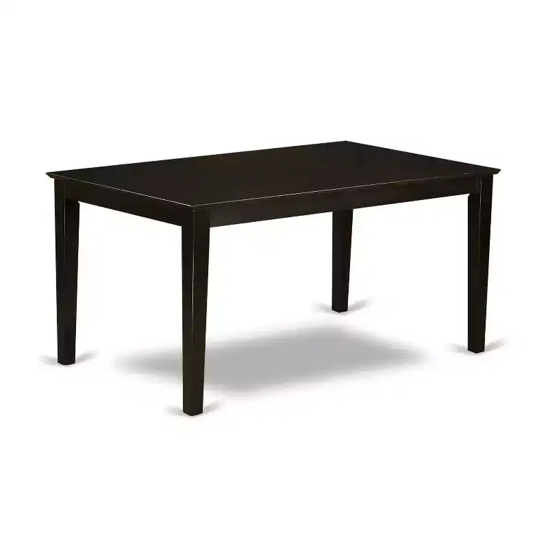 Set da pranzo moderno 7 pezzi - Tavolo rettangolare e 6 sedie - Finitura Cappuccino - HomeStock