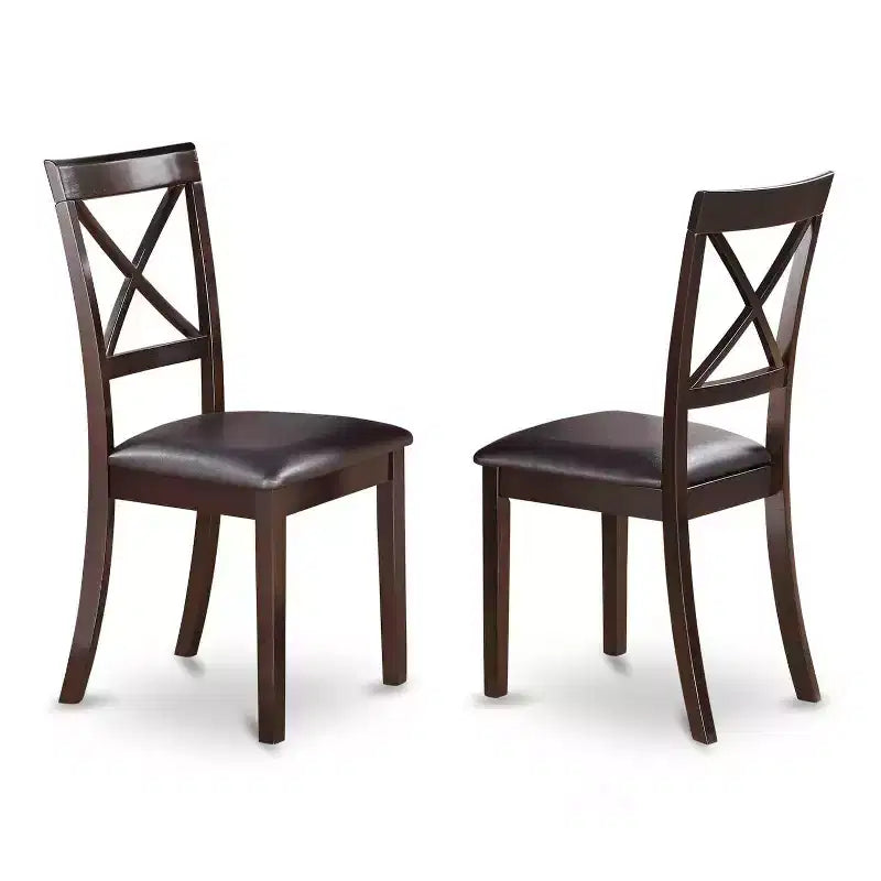 Set da pranzo moderno 7 pezzi - Tavolo rettangolare e 6 sedie - Finitura Cappuccino - HomeStock