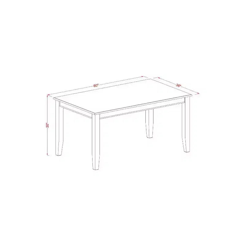 Set da pranzo rettangolare imbottito con ripiano in legno massello finitura nera a 5 pezzi - 4 posti