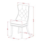 Set da pranzo rettangolare imbottito con ripiano in legno massello finitura nera a 5 pezzi - 4 posti