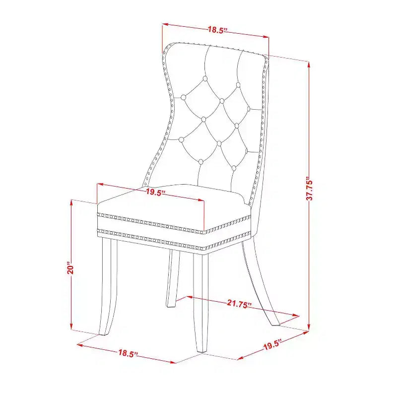 Set da pranzo rettangolare imbottito con ripiano in legno massello finitura nera a 5 pezzi - 4 posti