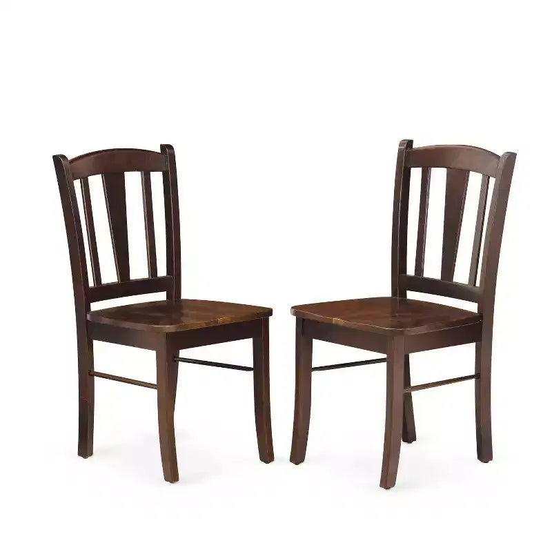 Set da pranzo 5 pezzi in legno massello con finitura mogano - Posti a sedere 4