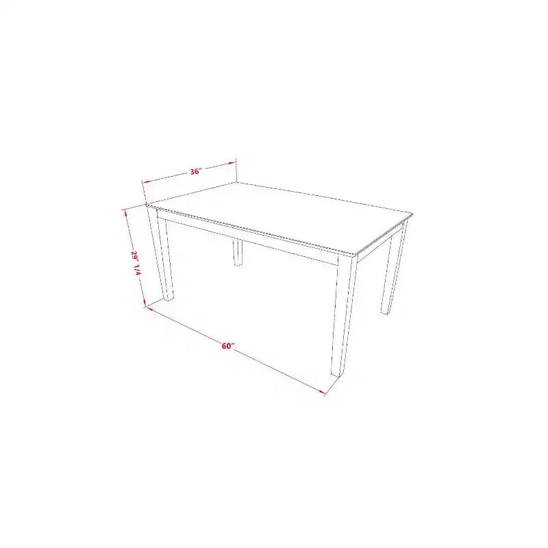 HomeStock Tavolo da Pranzo 7 Pezzi in Legno Massello Finitura Bianco Lino con 6 Sedie