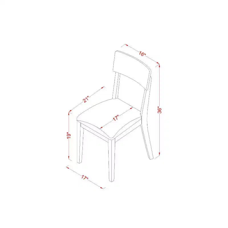 Set da pranzo Mid-Century - 3 pezzi tavolo e sedie - Finitura bianco lino - Tavolo da pranzo rotondo