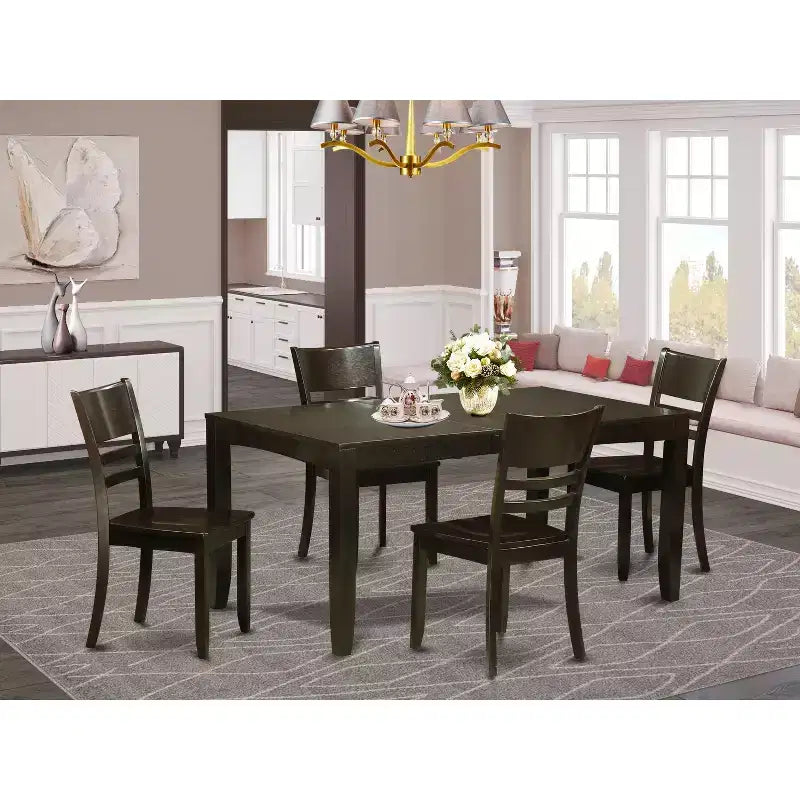 Set da pranzo Art Déco - Tavolo e sedie - Tavolo rettangolare moderno con allunga