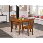 Set Sala da Pranzo Cucina 3 Pezzi Tavolo e Sedie - Tavolo Rettangolare Marrone Sella con 2 Sedie