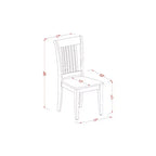 Set Sala da Pranzo Cucina 3 Pezzi Tavolo e Sedie - Tavolo Rettangolare Marrone Sella con 2 Sedie