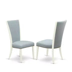 HomeStock Tavolo da Pranzo con 6 Sedie Parson, 7 Pezzi, in Legno Massello Finitura Jacobean Invecchiato