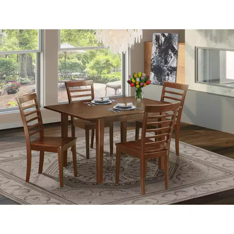 Set da Pranzo - Tavolo da Cucina Piccolo con 4 Sedie - Set da Sala da Pranzo Moderno