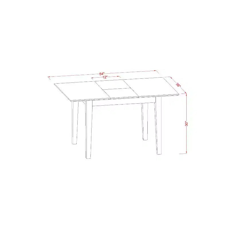 Set da Pranzo - Tavolo da Cucina Piccolo con 4 Sedie - Set da Sala da Pranzo Moderno