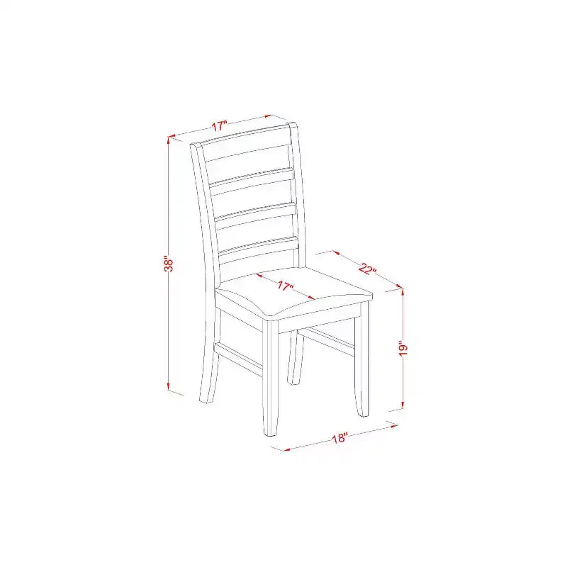 HomeStock Set da Pranzo 3 Pezzi Tavolo Rotondo con Piano in Legno Massello Finitura Nera e Ciliegio