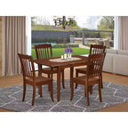 Set da pranzo Southwestern - Set da 5 pezzi tavolo e sedie - Stile rustico country - Tavolo rettangolare con allunga
