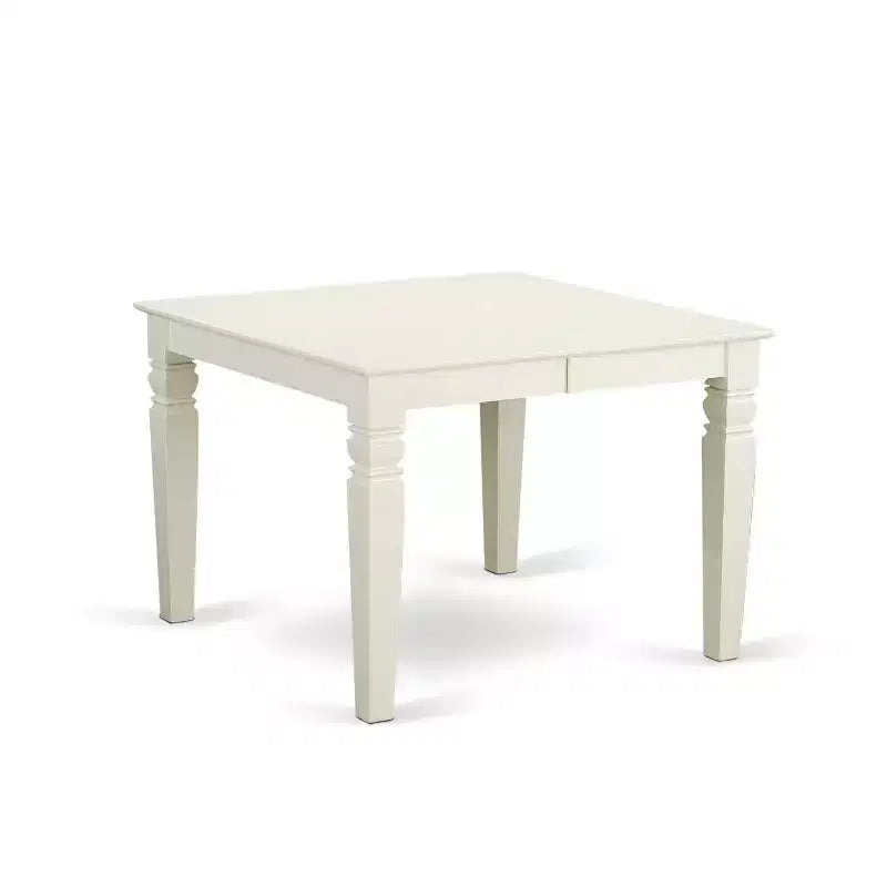 Tavolo da pranzo HomeStock a 5 pezzi in legno massello color lattementa e ciliegio con 4 sedie con prolunga a farfalla