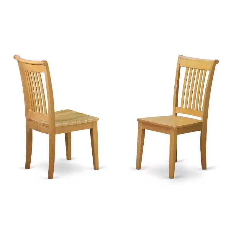 HomeStock Set da Pranzo 5 Pezzi con Piano in Legno Massello Finitura Rovere Naturale - Posti a Sedere per 4