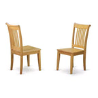 HomeStock Set da Pranzo 5 Pezzi con Piano in Legno Massello Finitura Rovere Naturale - Posti a Sedere per 4