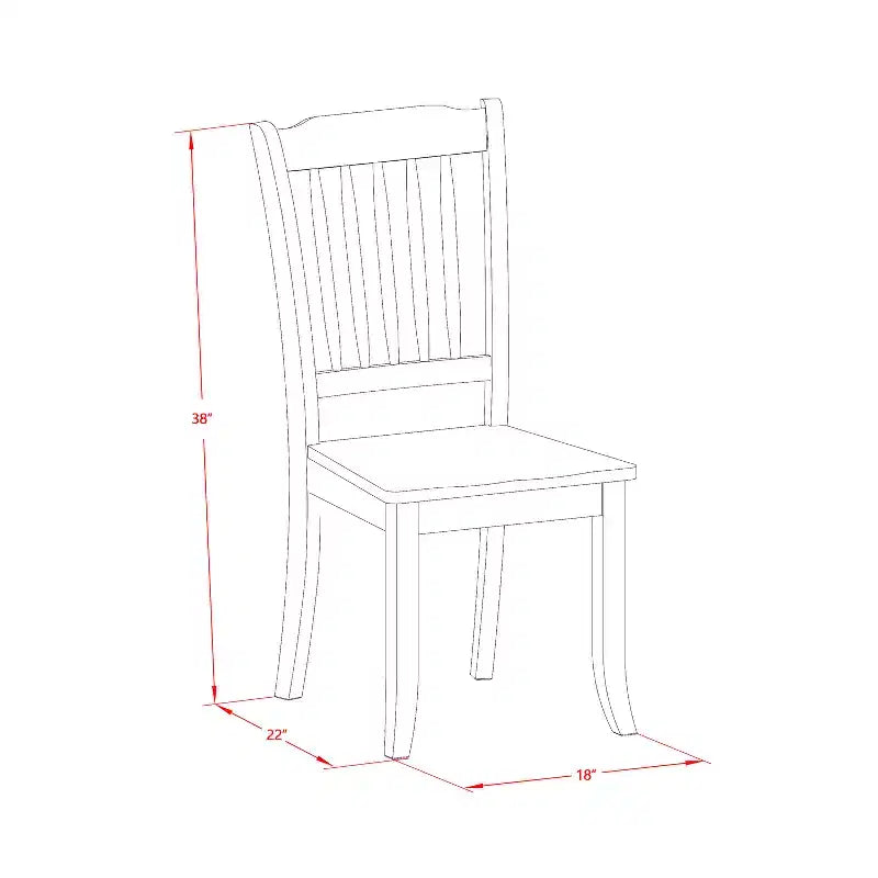 HomeStock Tavolo da Pranzo Ovale a 7 Pezzi con Piano in Legno Massello Finitura Nera e Ciliegio e 6 Sedie con Schienale a Doghe